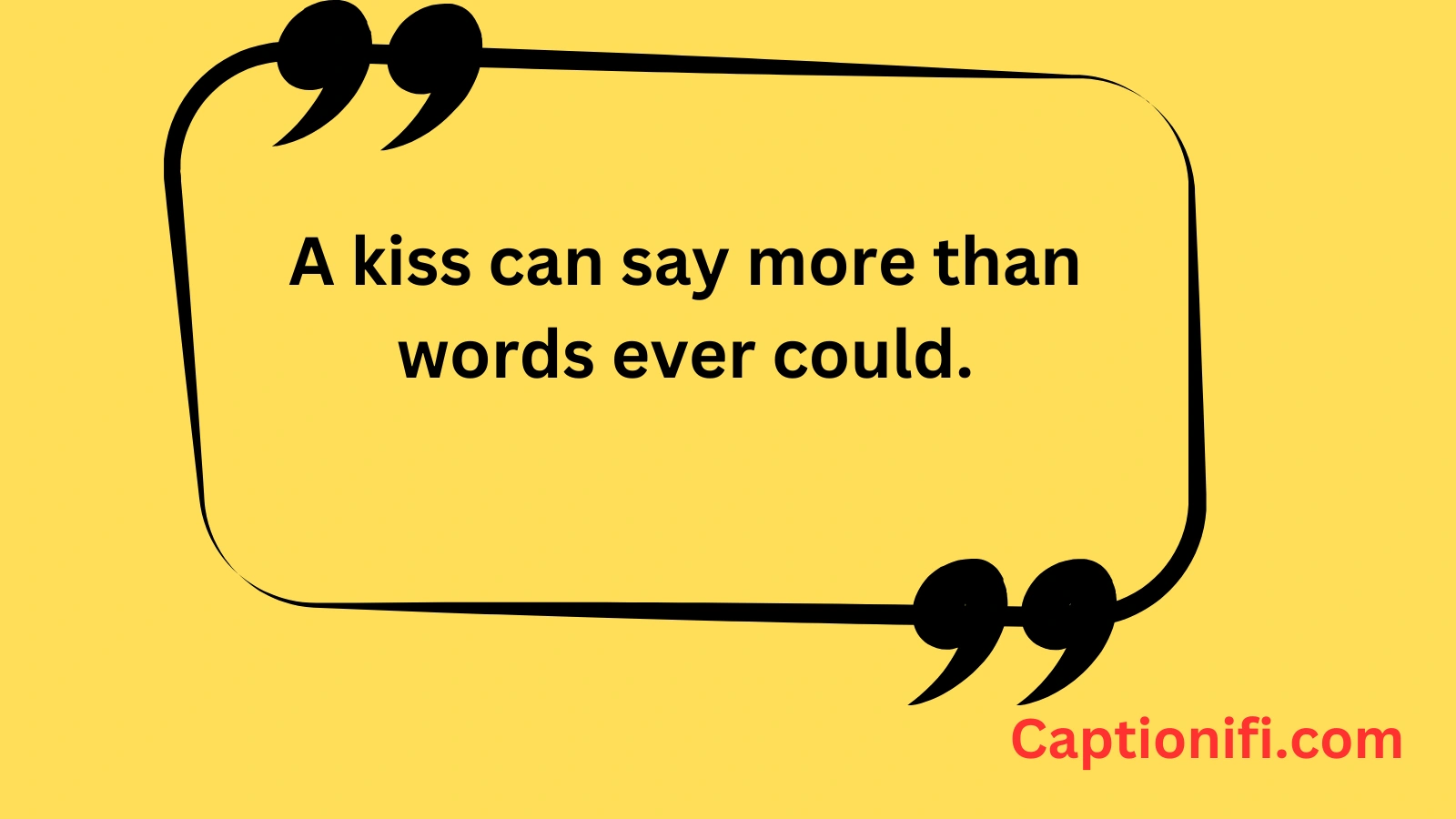 Kissing Captions