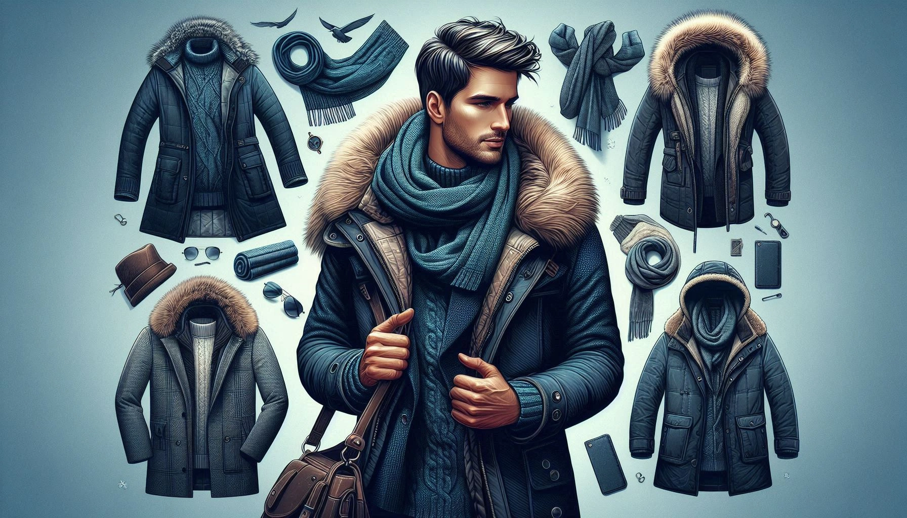 Stylish Winter Coat Captions for Men