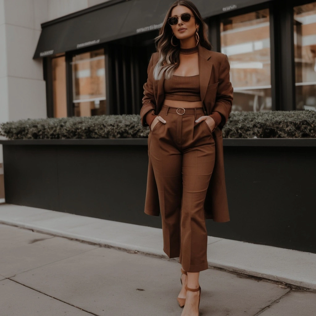 Top Brown Outfit Captions  