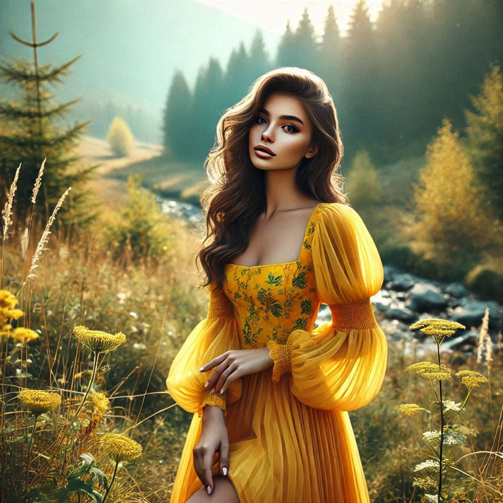  Yellow Dress Captions for Nature Lovers