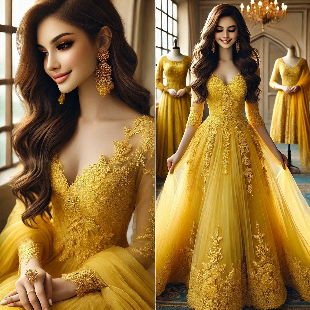  Yellow Dress Captions for Weddings 