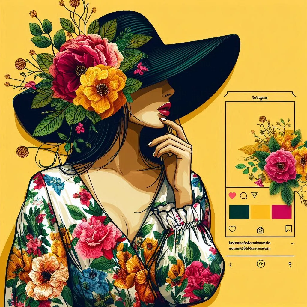 Bold Floral Statement Captions