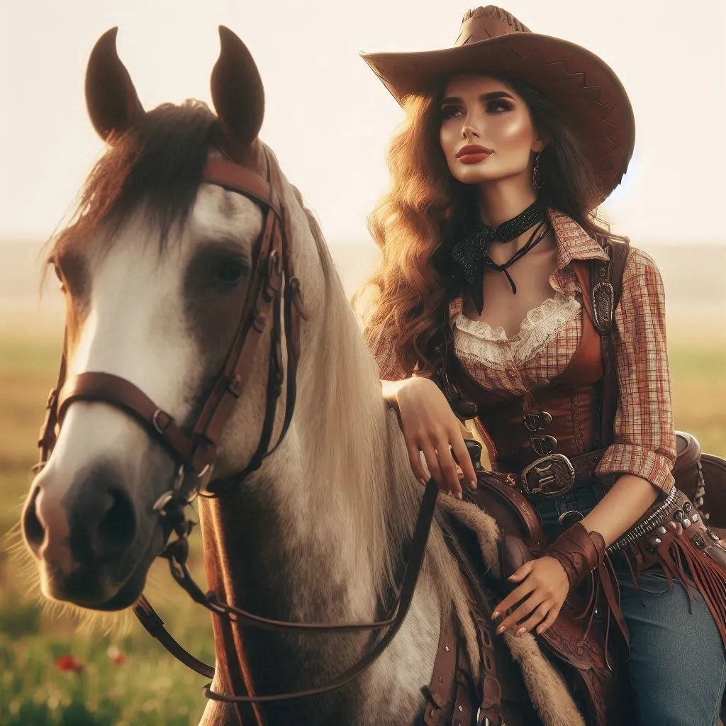 Vintage Cowgirl Captions